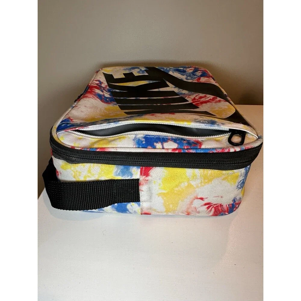 Nike Graphic Molded Hard Shell Insulated Lunch Box Bag Multi Color Tie Dye
